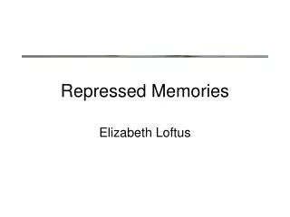 Repressed Memories