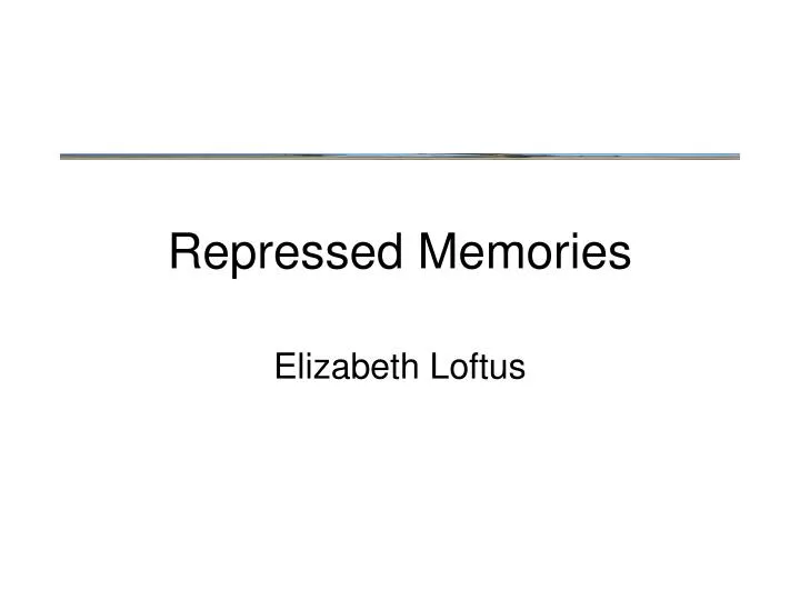repressed memories