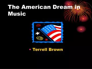 The American Dream in Music
