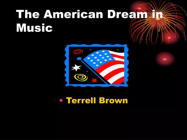 the american dream in music