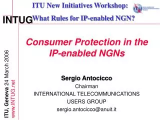 Consumer Protection in the IP-enabled NGNs