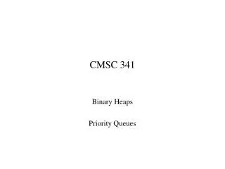 CMSC 341