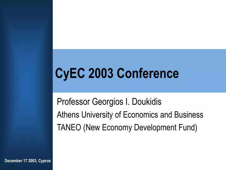 cyec 2003 conference