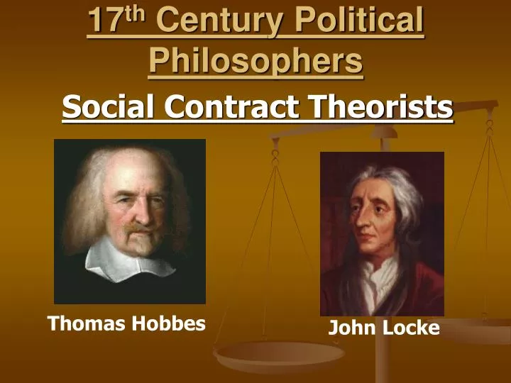 17 th century political philosophers