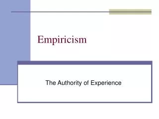 Empiricism