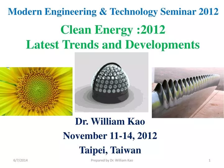 modern engineering technology seminar 2012