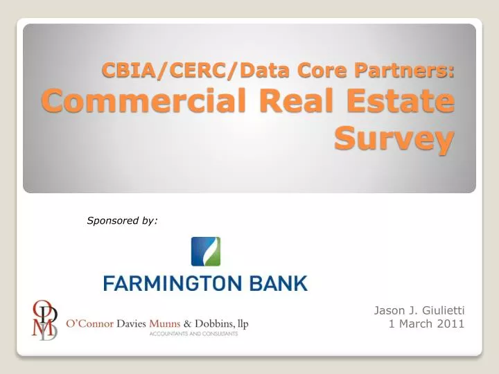 cbia cerc data core partners commercial real estate survey