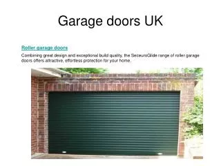 Insulated roller garage doors