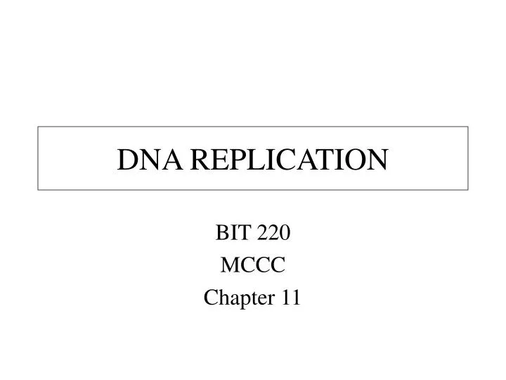 dna replication