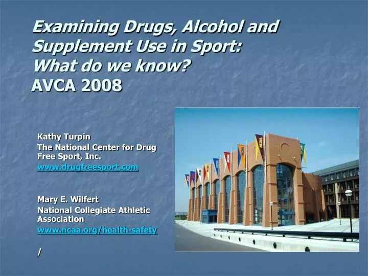 examining drugs alcohol and supplement use in sport what do we know avca 2008