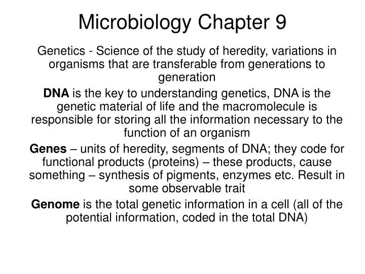 microbiology chapter 9