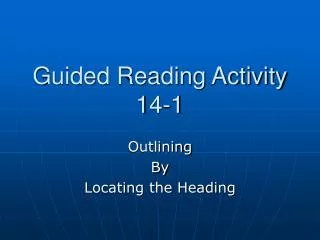 guided reading activity 14 1