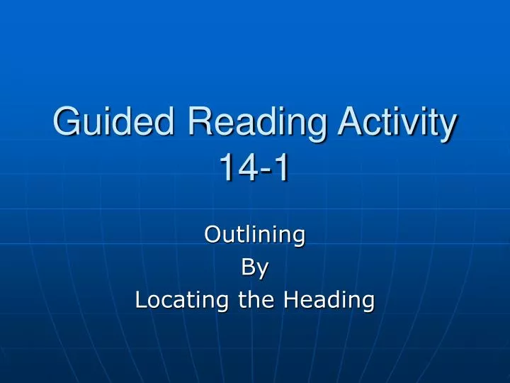 guided reading activity 14 1