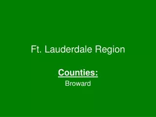 Ft. Lauderdale Region