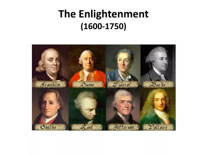 the enlightenment 1600 1750