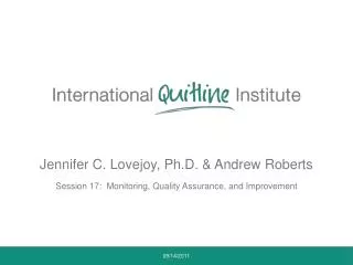 Jennifer C. Lovejoy, Ph.D. &amp; Andrew Roberts