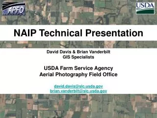 NAIP Technical Presentation