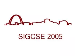 SIGCSE 2005