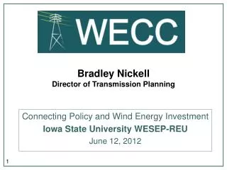 Bradley Nickell Director of Transmission Planning