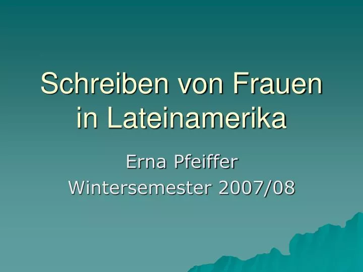 schreiben von frauen in lateinamerika