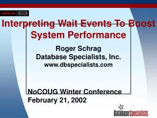Interpreting Wait Events To Boost System Performance