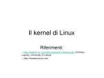 Il kernel di Linux - slide 1