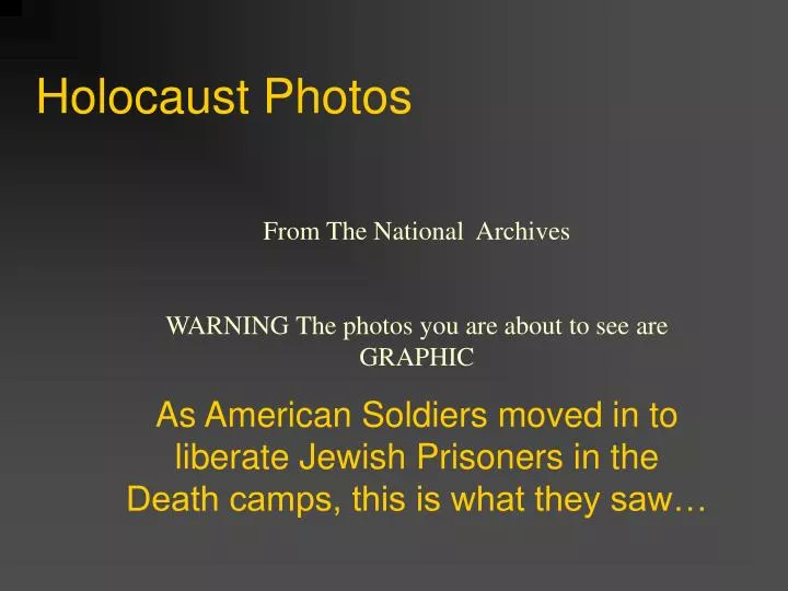 holocaust photos