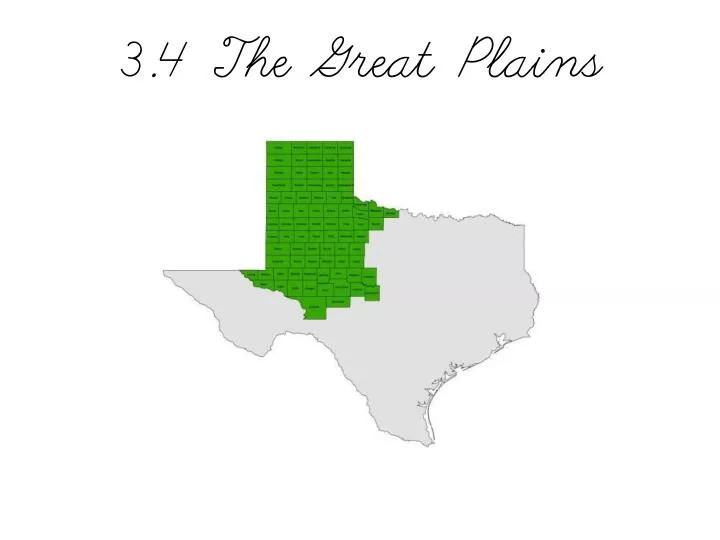 3 4 the great plains