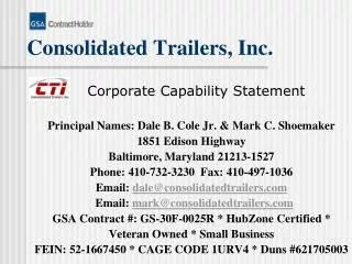 consolidated trailers inc