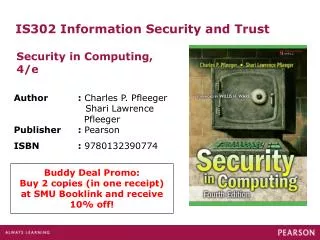 IS302 Information Security and Trust
