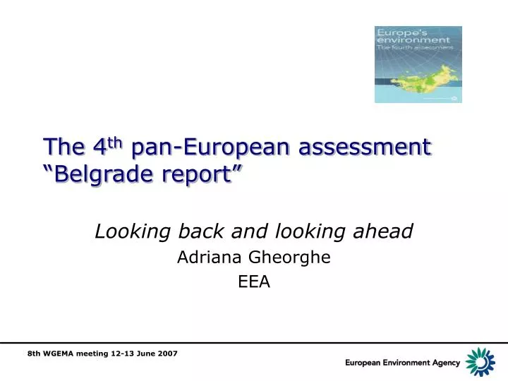 the 4 th pan european assessment belgrade report