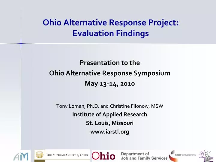 ohio alternative response project evaluation findings