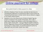 online payment for college process fee structure - slide 1