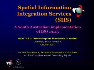 Spatial Information Integration Services (SIIS)