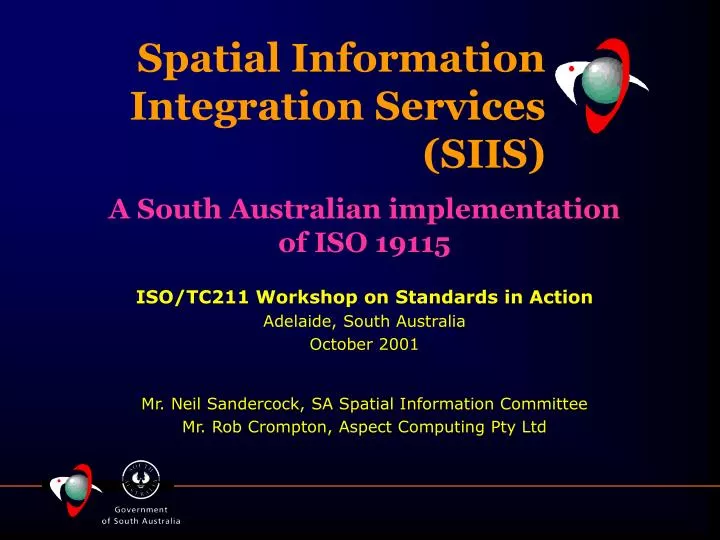 spatial information integration services siis