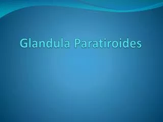 Glandula Paratiroides
