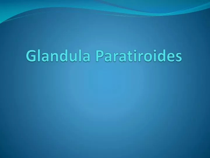 glandula paratiroides