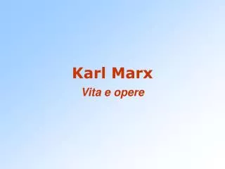 karl marx
