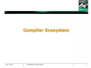 Compiler Ecosystem