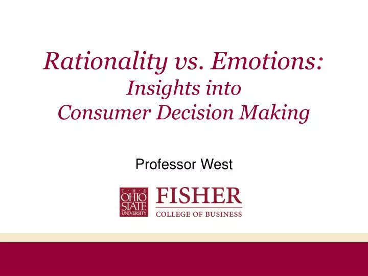 rationality vs emotions insights into consumer decision making