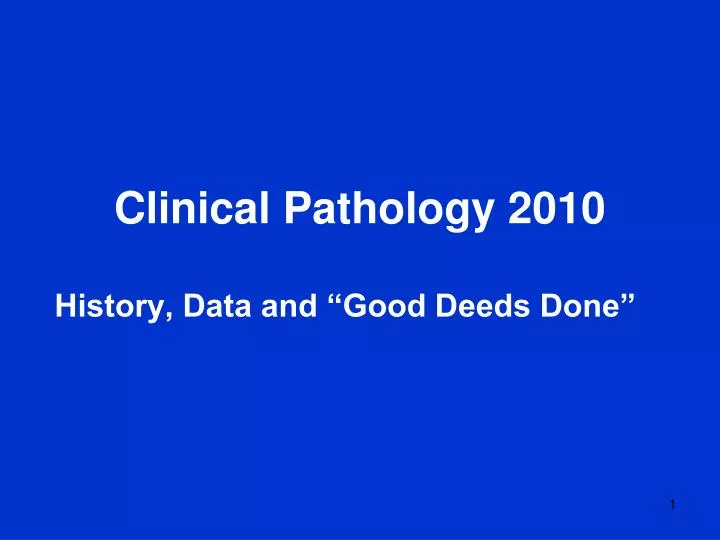clinical pathology 2010