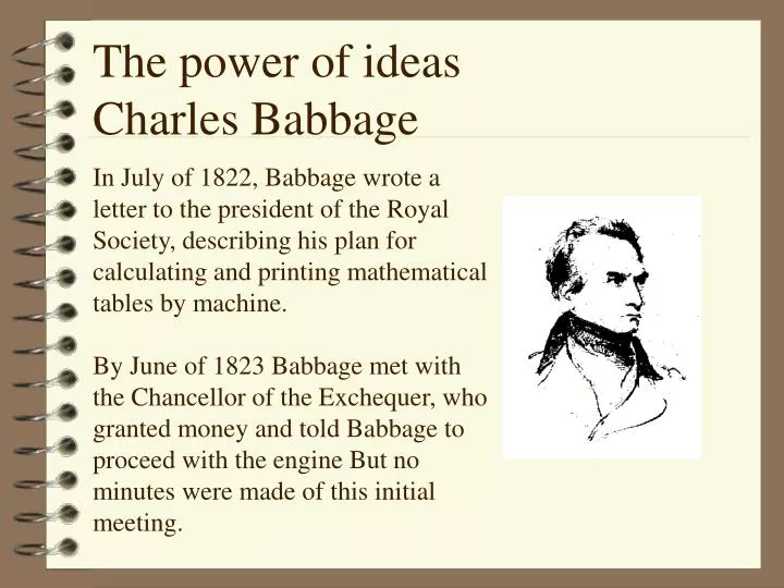 the power of ideas charles babbage