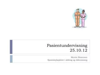 pasientundervisning 25 10 12