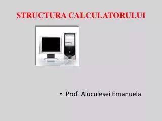 structura calculatorului