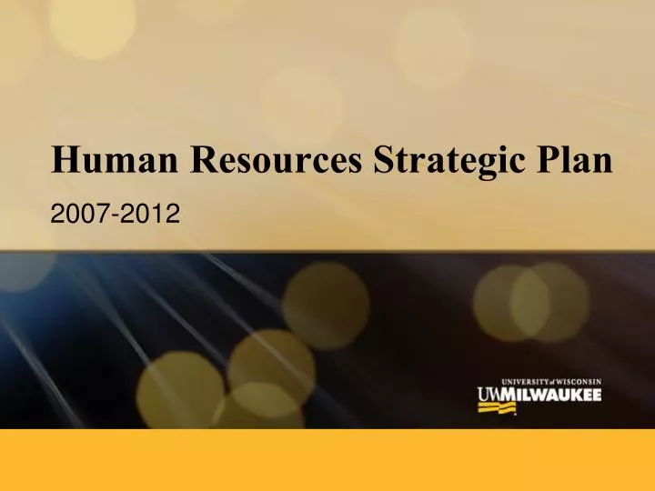 human resources strategic plan