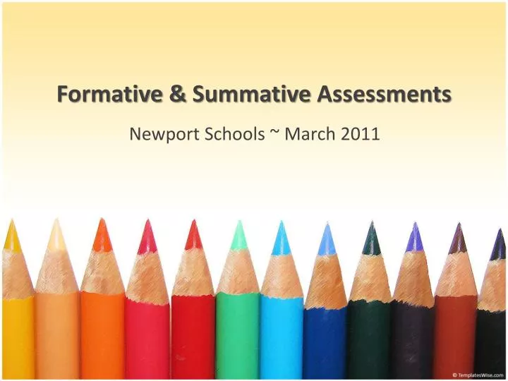 formative summative assessments