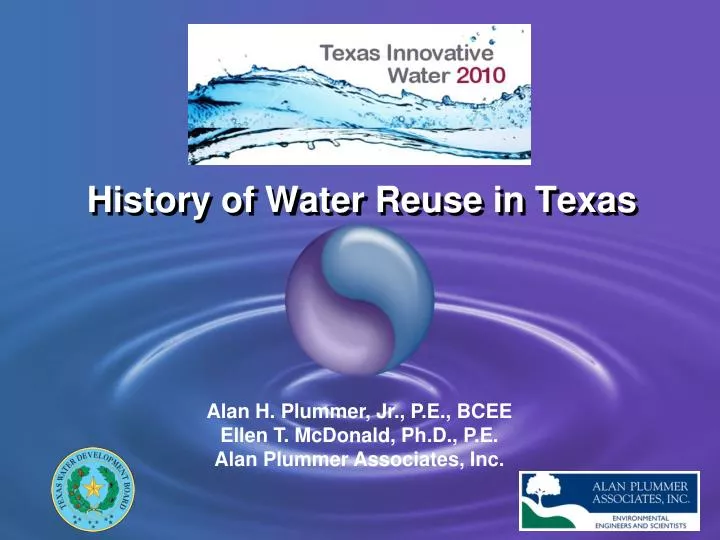history of water reuse in texas