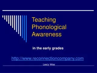 Teaching Phonological Awareness