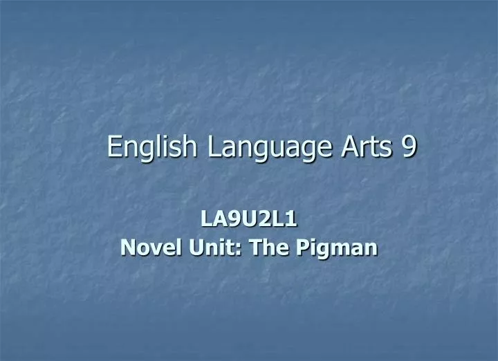 english language arts 9
