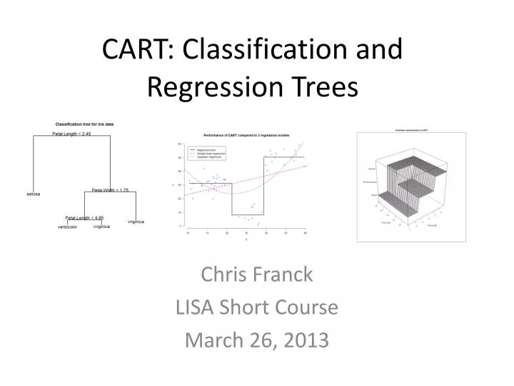 cart classification and regression trees